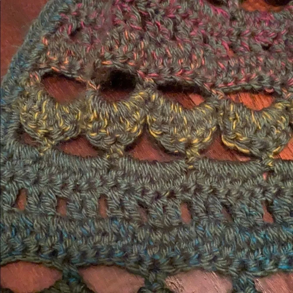 Handmade scarf very soft crocheted
